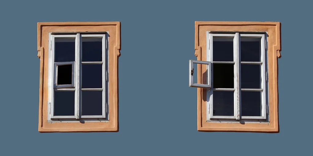 Kleines Fenster geöffnet