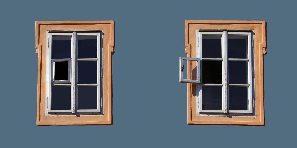 Kleines Fenster geöffnet